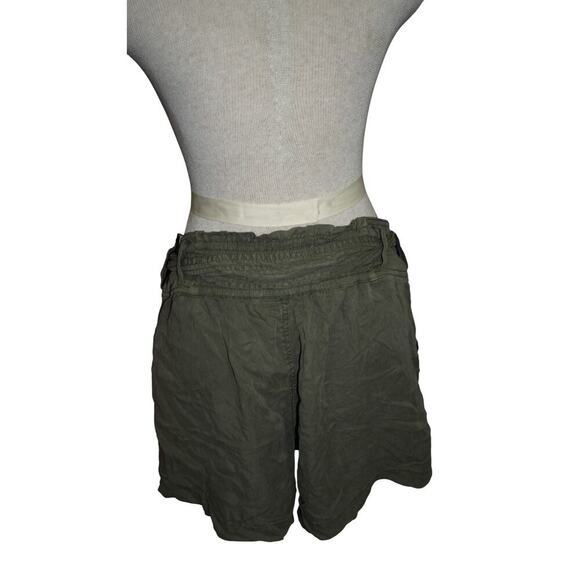 Abercrombie & Fitch Olive Green Utility Belted Shorts Women’s Size Large - Picture 3 of 4
